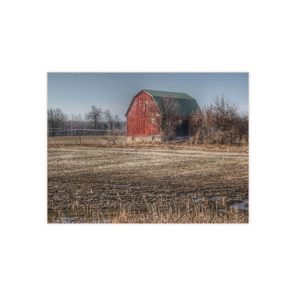 U R There Photography Bowers Road Goodland Red Rustic Farmhouse Decorative Ceramic Tile