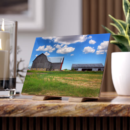 U R There Photography Cass City Elmwood Grey Rustic Farmhouse Decorative Ceramic Tile