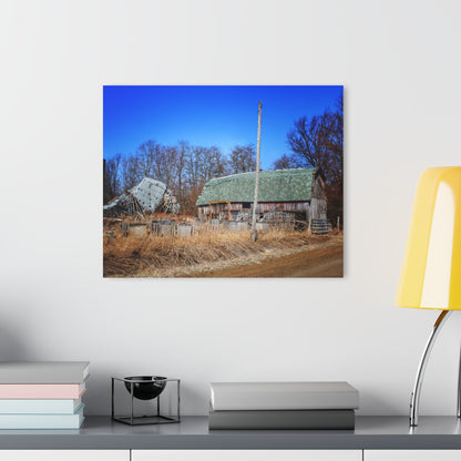 Romeo Plank Road Forgotten Greys II Rustic Farmhouse Acrylic Wall Print