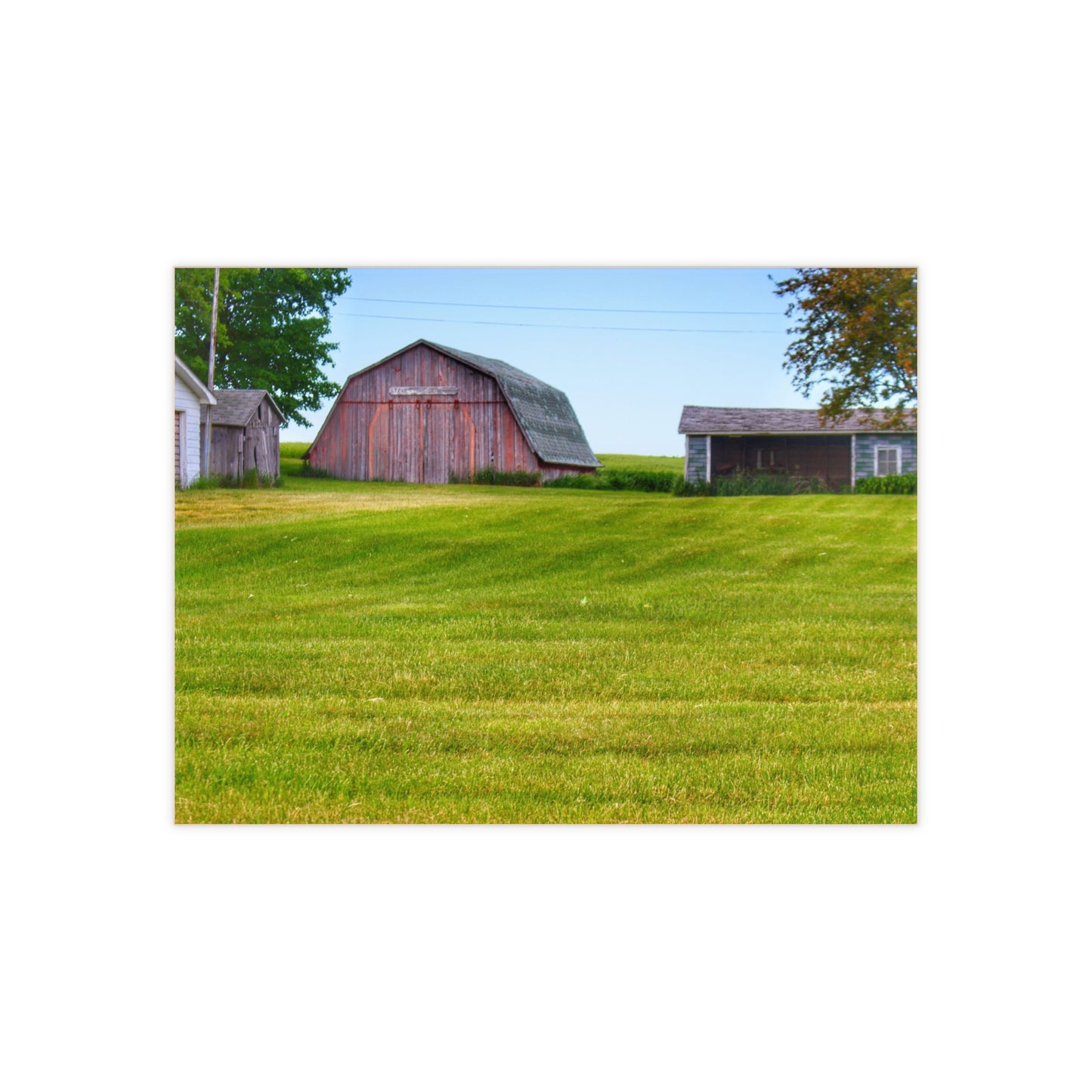 U R There Photography Cass City Elmwood Greys Rustic Farmhouse Decorative Ceramic Tile