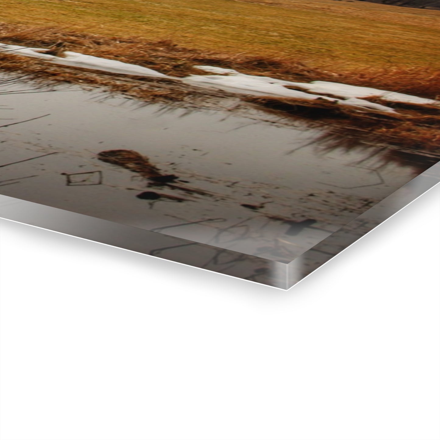 U R There Photography Havens Road Red Rustic Farmhouse Acrylic Wall Print