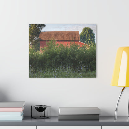 U R There Photography Genesee Road Red I Rustic Farmhouse Acrylic Wall Print