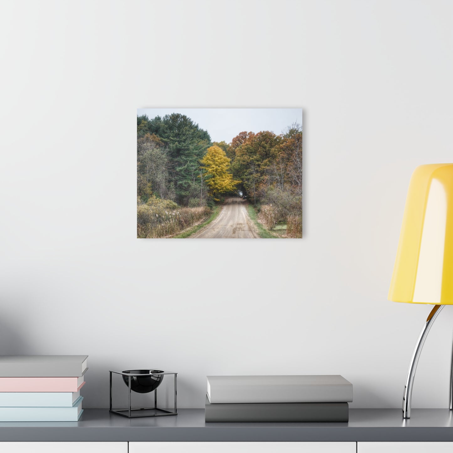 U R There Photography Country Roads in Dryden I Rustic Farmhouse Acrylic Wall Print