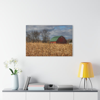 U R There Photography North Force Road Hidden Red Rustic Farmhouse Acrylic Wall Print