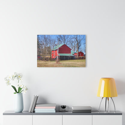 U R There Photography Imlay City Road Cow Barn I Rustic Farmhouse Acrylic Wall Print