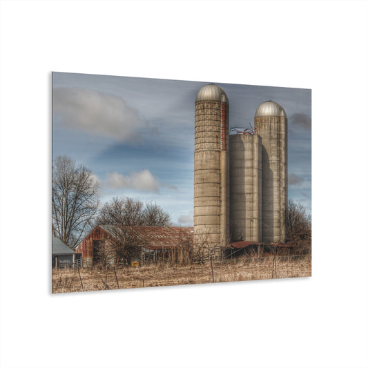 U R There Photography Silo Rust Rustic Farmhouse Acrylic Wall Print