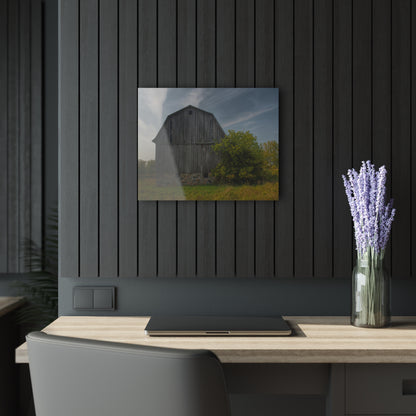U R There Photography Cat Lake Grey I Rustic Farmhouse Acrylic Wall Print