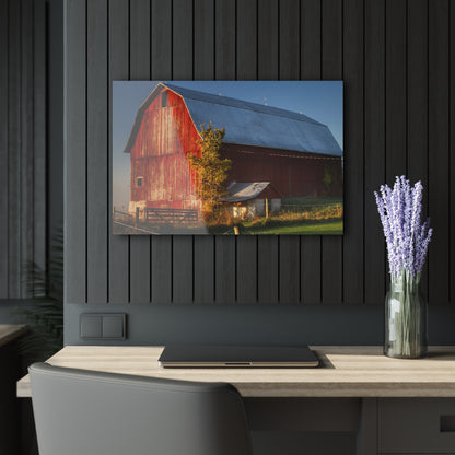 Barn Boutique Modern Farmhouse Acrylic Wall Print| Columbiaville Red III