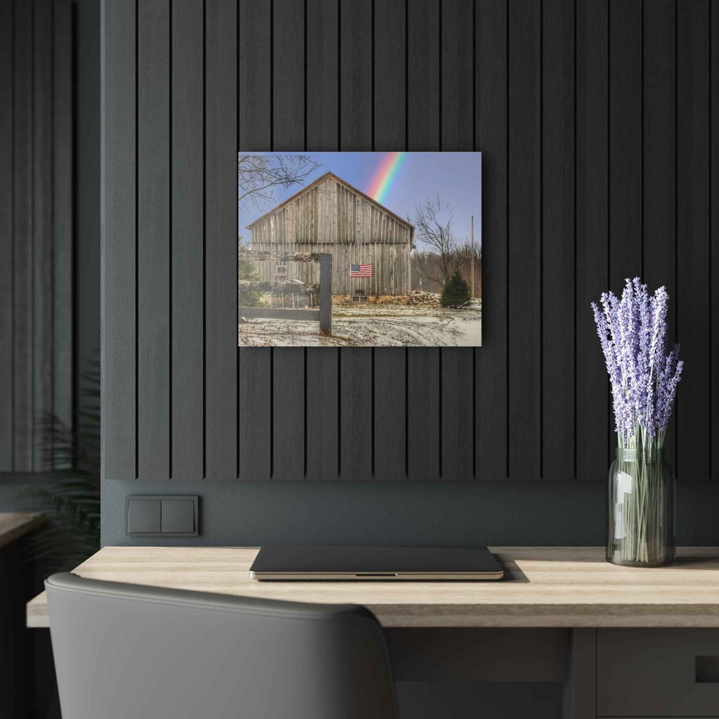U R There Photography Barn Blessings on Sutton Road Rustic Farmhouse Acrylic Wall Print