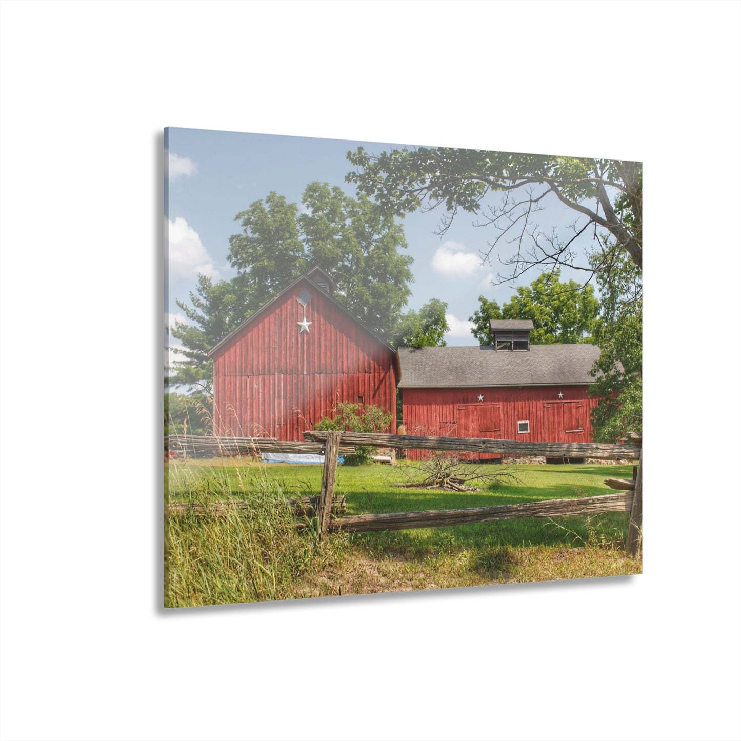 U R There Photography Hollow Corners Star Barn Rustic Farmhouse Acrylic Wall Print