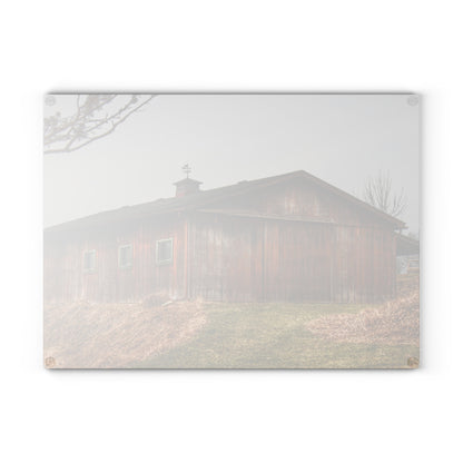 U R There Photography Blood Road Rusted Rustic Farmhouse Tempered-Glass Cutting Board