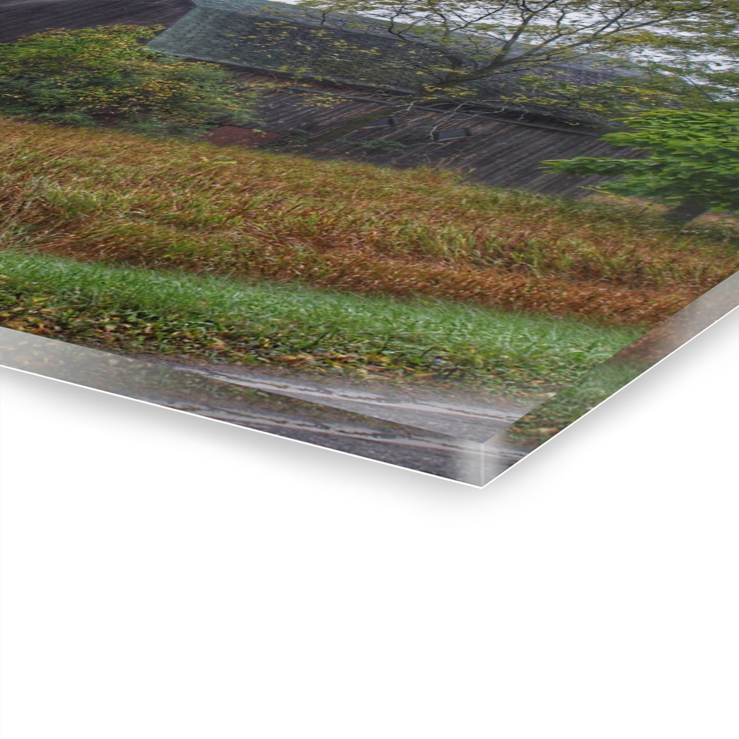 U R There Photography Metamora Road Grey Rustic Farmhouse Acrylic Wall Print