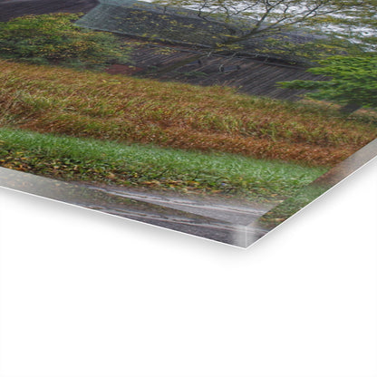 U R There Photography Metamora Road Grey Rustic Farmhouse Acrylic Wall Print