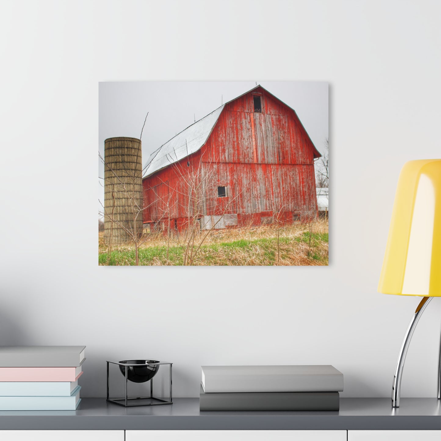 U R There Photography Columbiaville Red 2020 Rustic Farmhouse Acrylic Wall Print