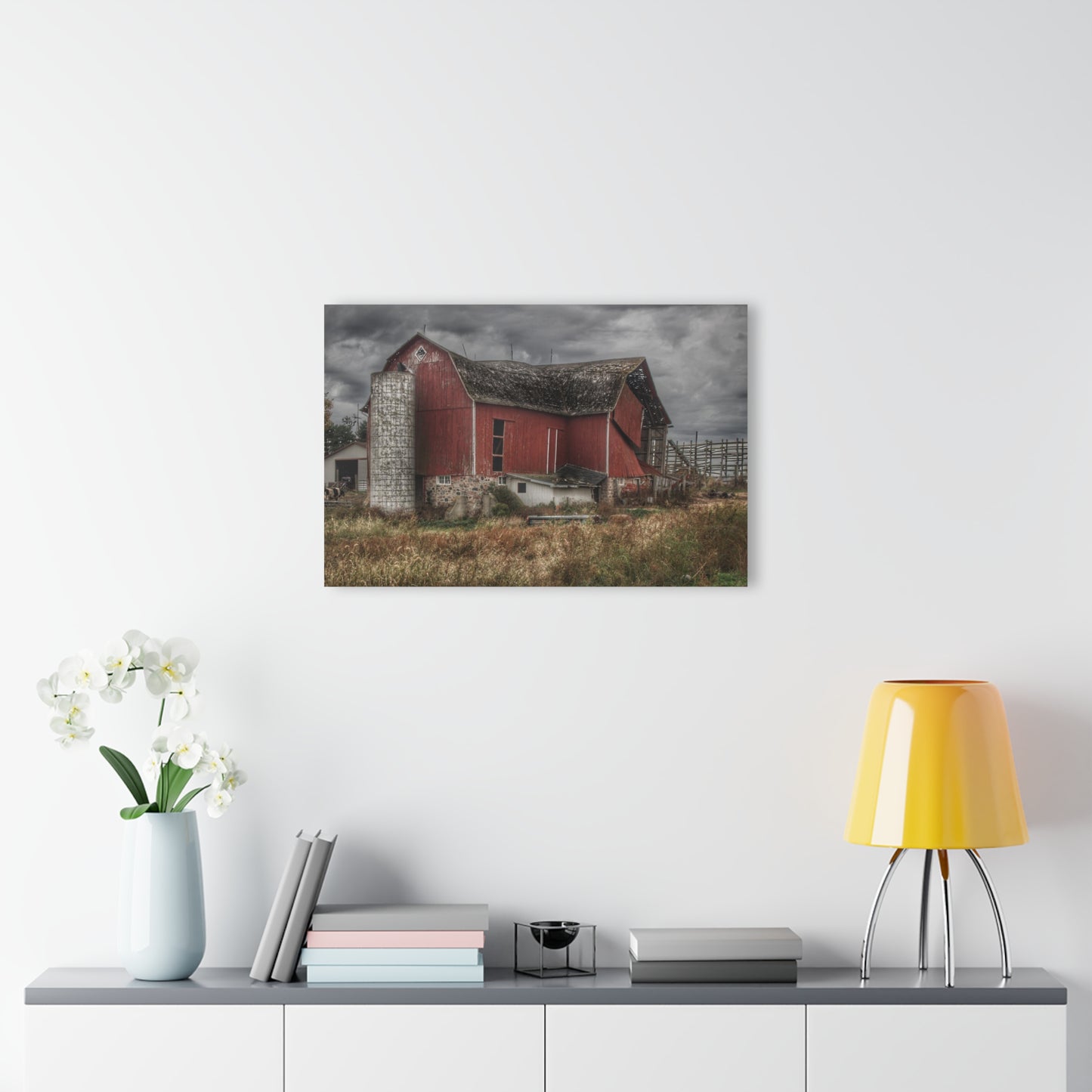 U R There Photography Hurds Corner Red II Rustic Farmhouse Acrylic Wall Print