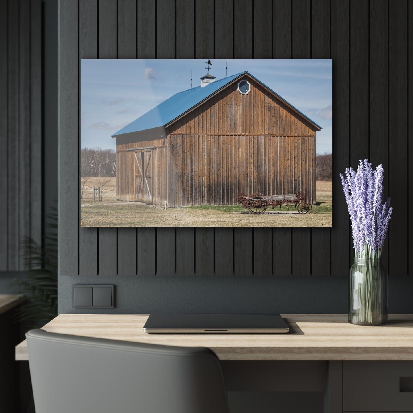 U R There Photography Barn and Buggy Rustic Farmhouse Acrylic Wall Print
