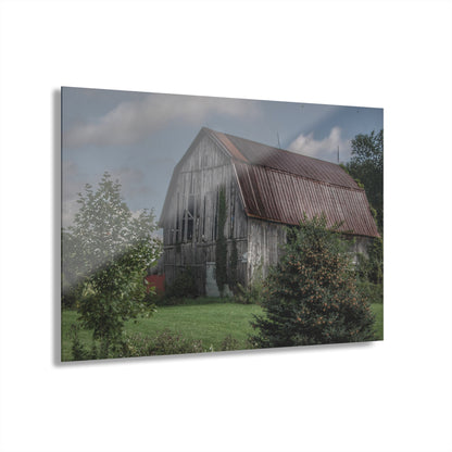 U R There Photography Columbiaville Grey Rustic Farmhouse Acrylic Wall Print