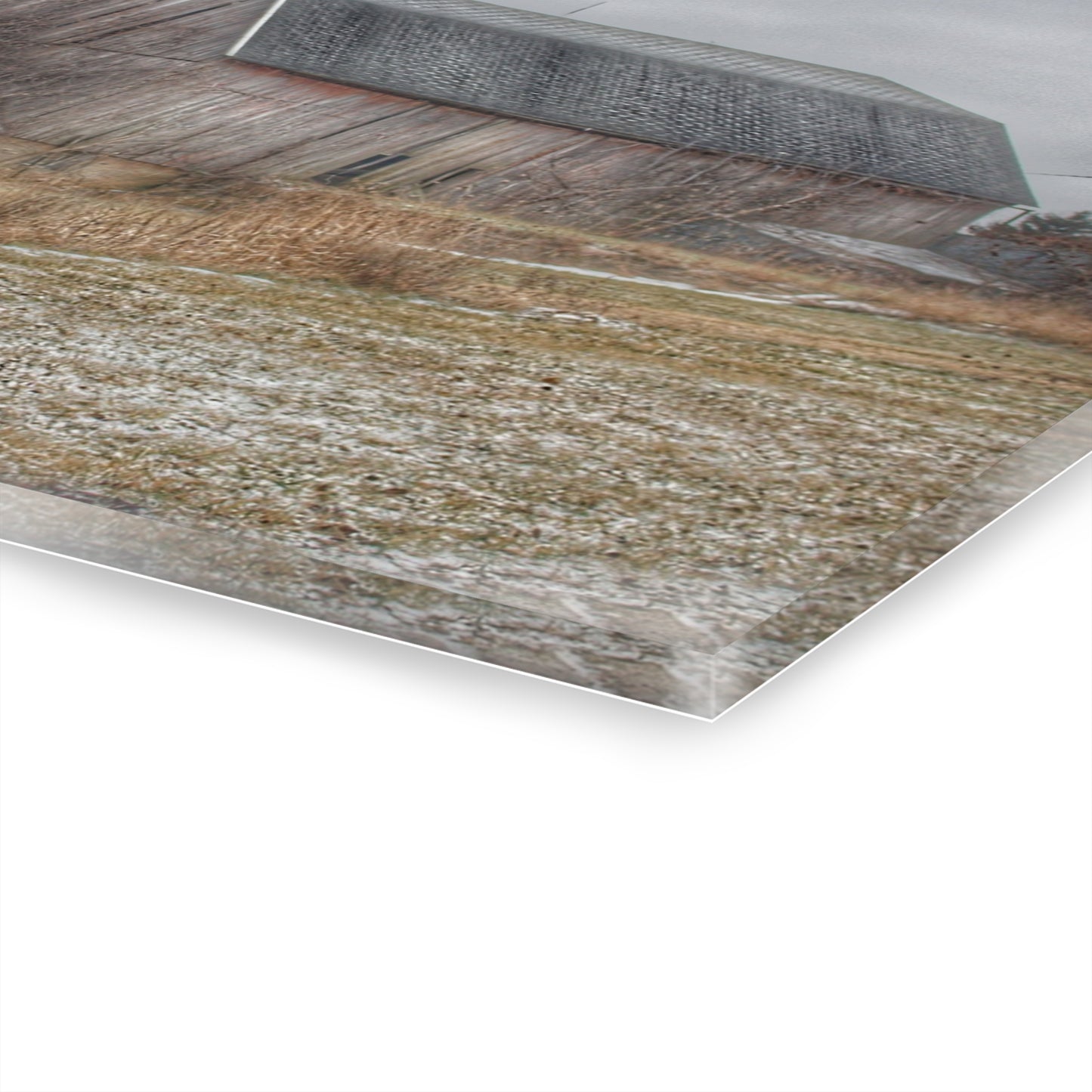 U R There Photography Mayville Road Grey Rustic Farmhouse Acrylic Wall Print