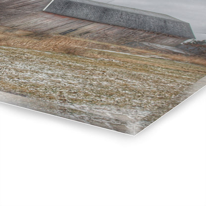 U R There Photography Mayville Road Grey Rustic Farmhouse Acrylic Wall Print