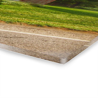 U R There Photography Metamora Red Silo Rustic Farmhouse Acrylic Wall Print