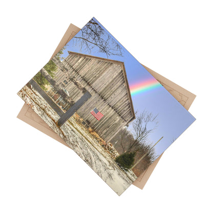 U R There Photography Barn Blessings on Sutton Road Rustic Farmhouse Decorative Ceramic Tile