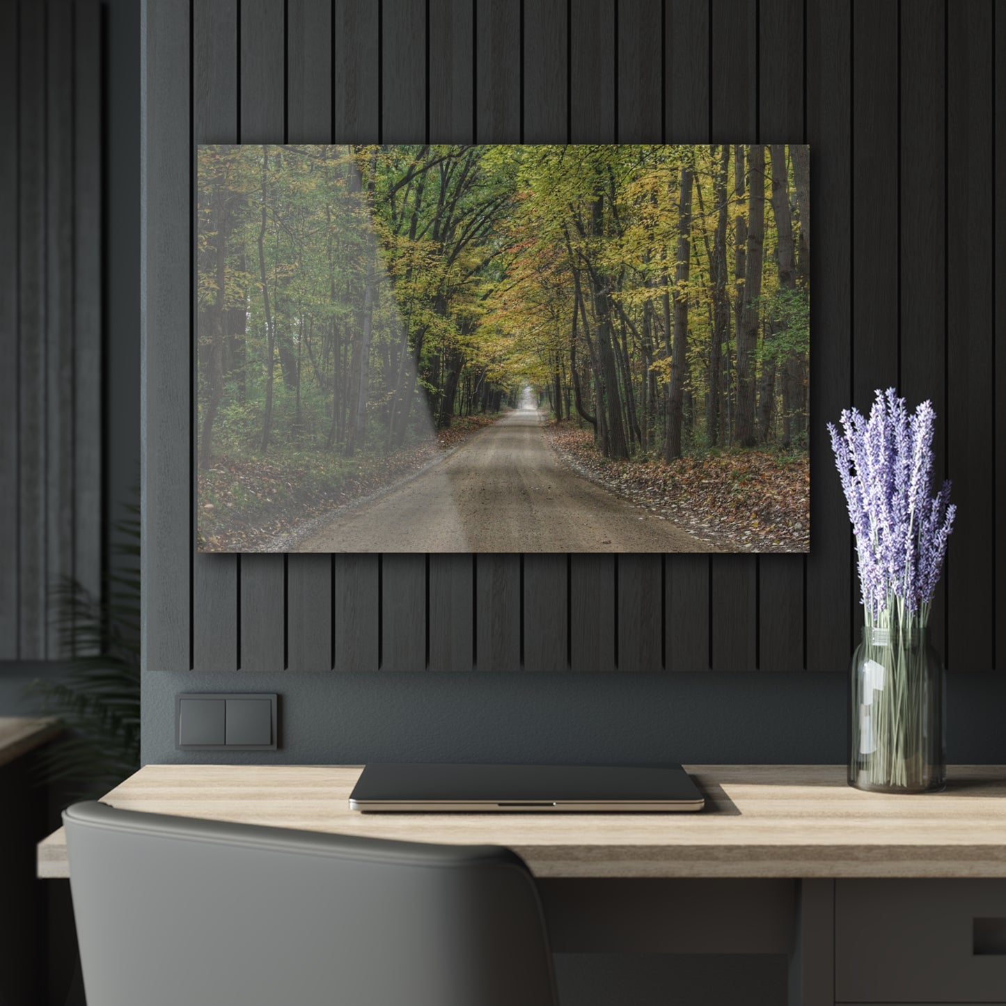 U R There Photography Country Roads in Dryden IV Rustic Farmhouse Acrylic Wall Print