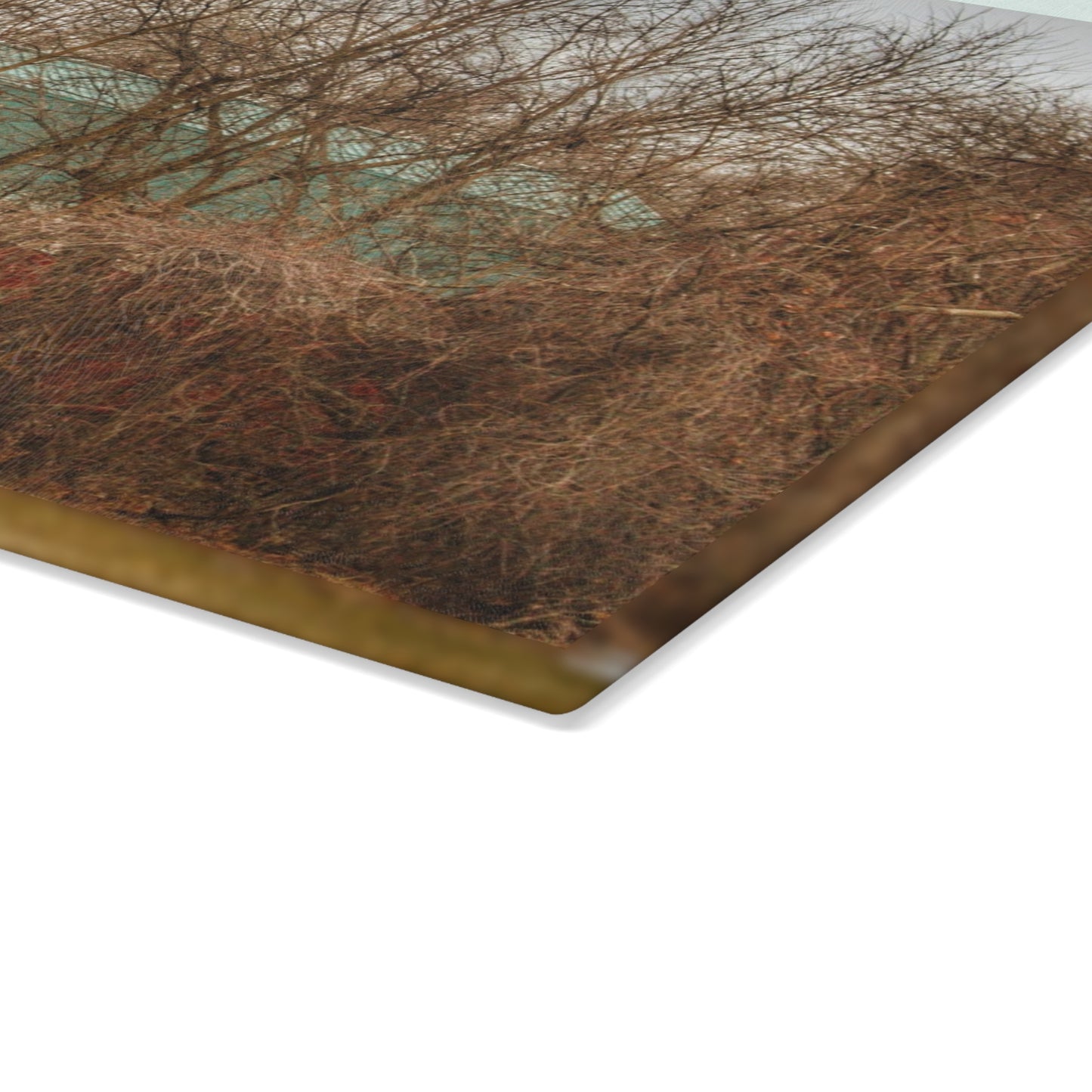 U R There Photography Bray Road Hidden Barnyard Red III Rustic Farmhouse Tempered-Glass Cutting Board