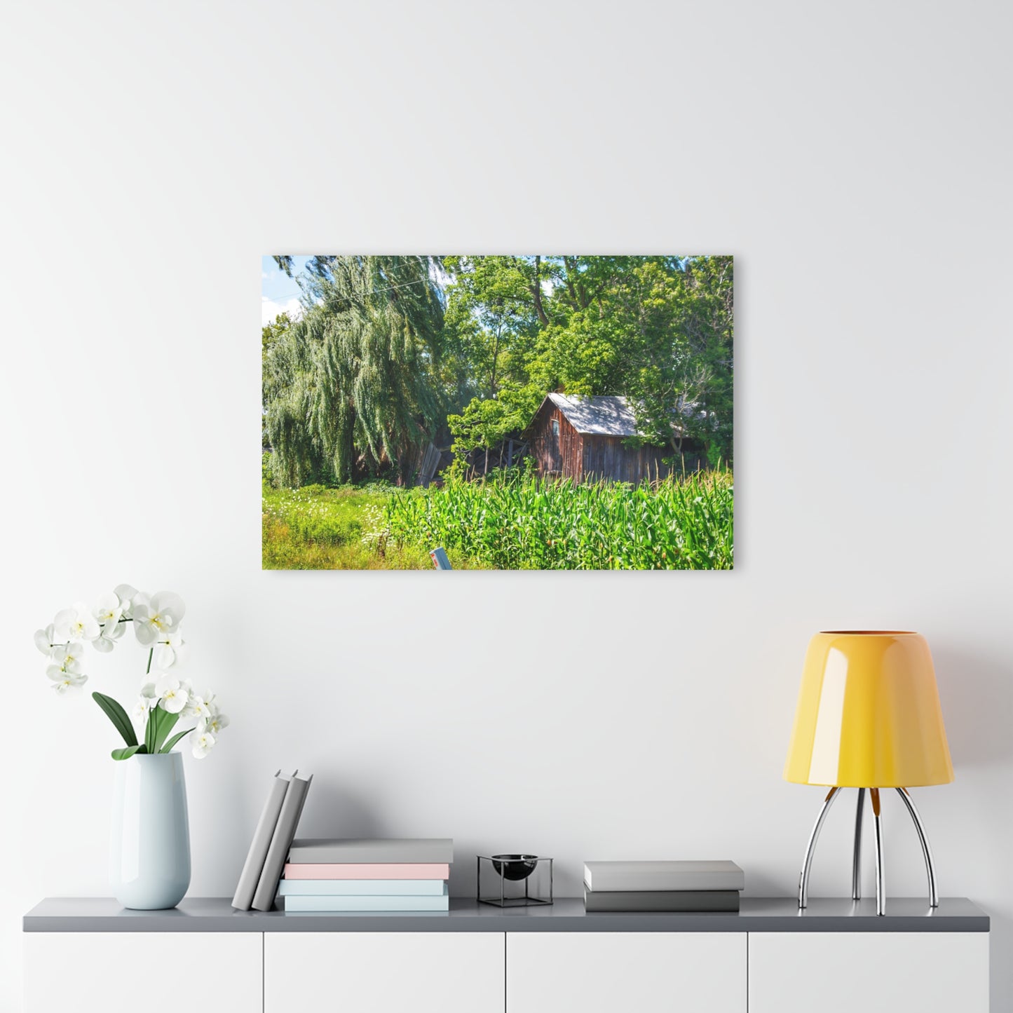 U R There Photography Roadside Ruin Rustic Farmhouse Acrylic Wall Print