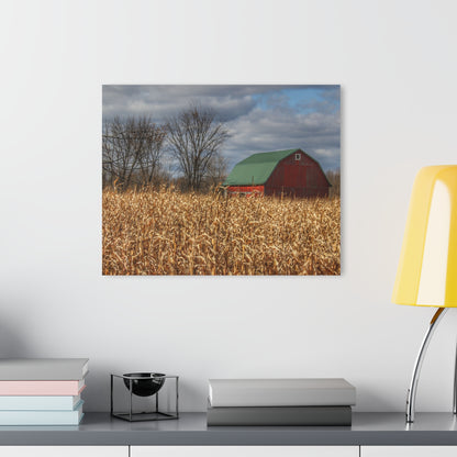 U R There Photography North Force Road Hidden Red Rustic Farmhouse Acrylic Wall Print