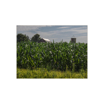 U R There Photography Above the Corn on Piersonville Road I Rustic Farmhouse Decorative Ceramic Tile