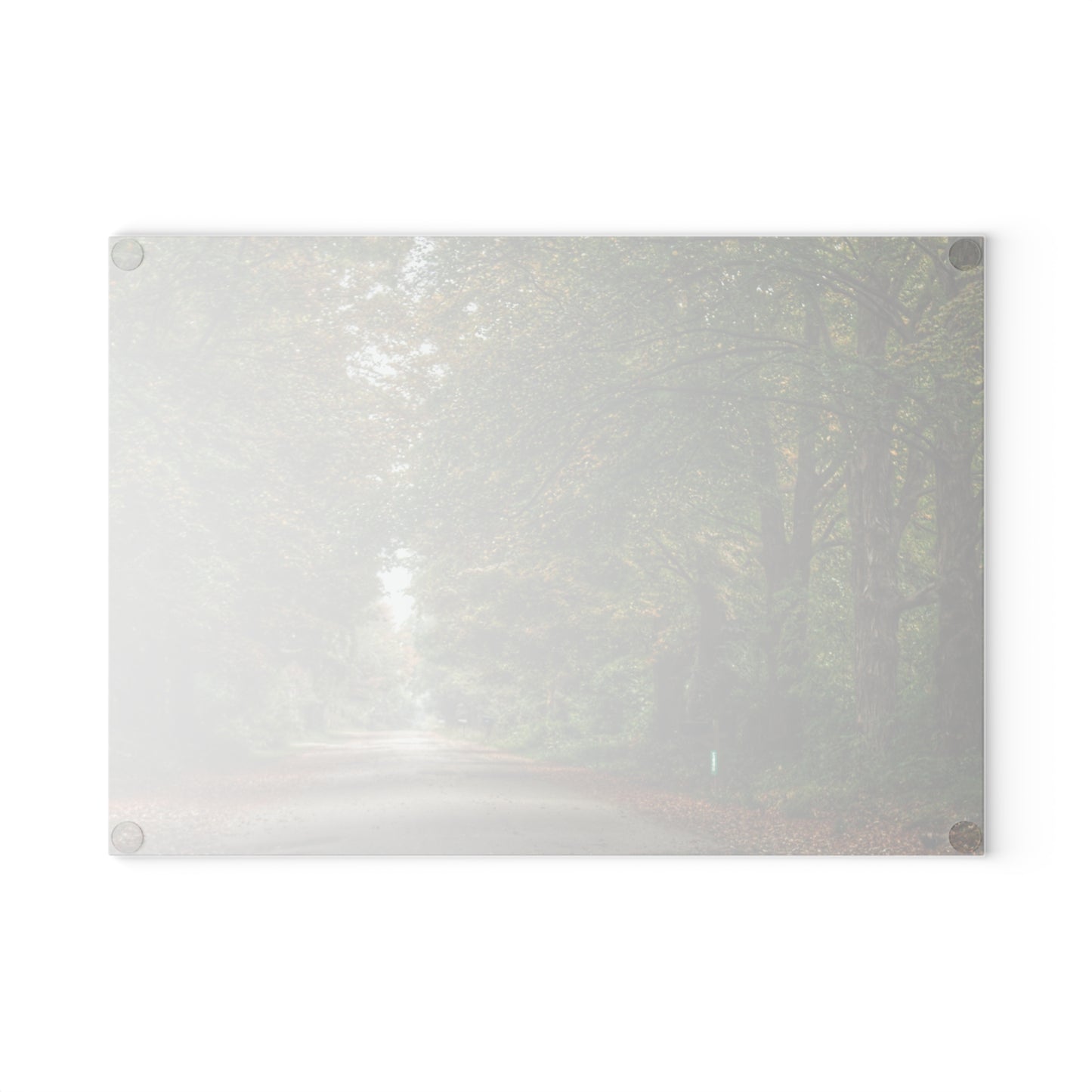 U R There Photography Country Roads in Millington Rustic Farmhouse Tempered-Glass Cutting Board
