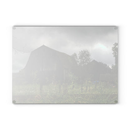 U R There Photography Greys of Summer Road Rustic Farmhouse Tempered-Glass Cutting Board