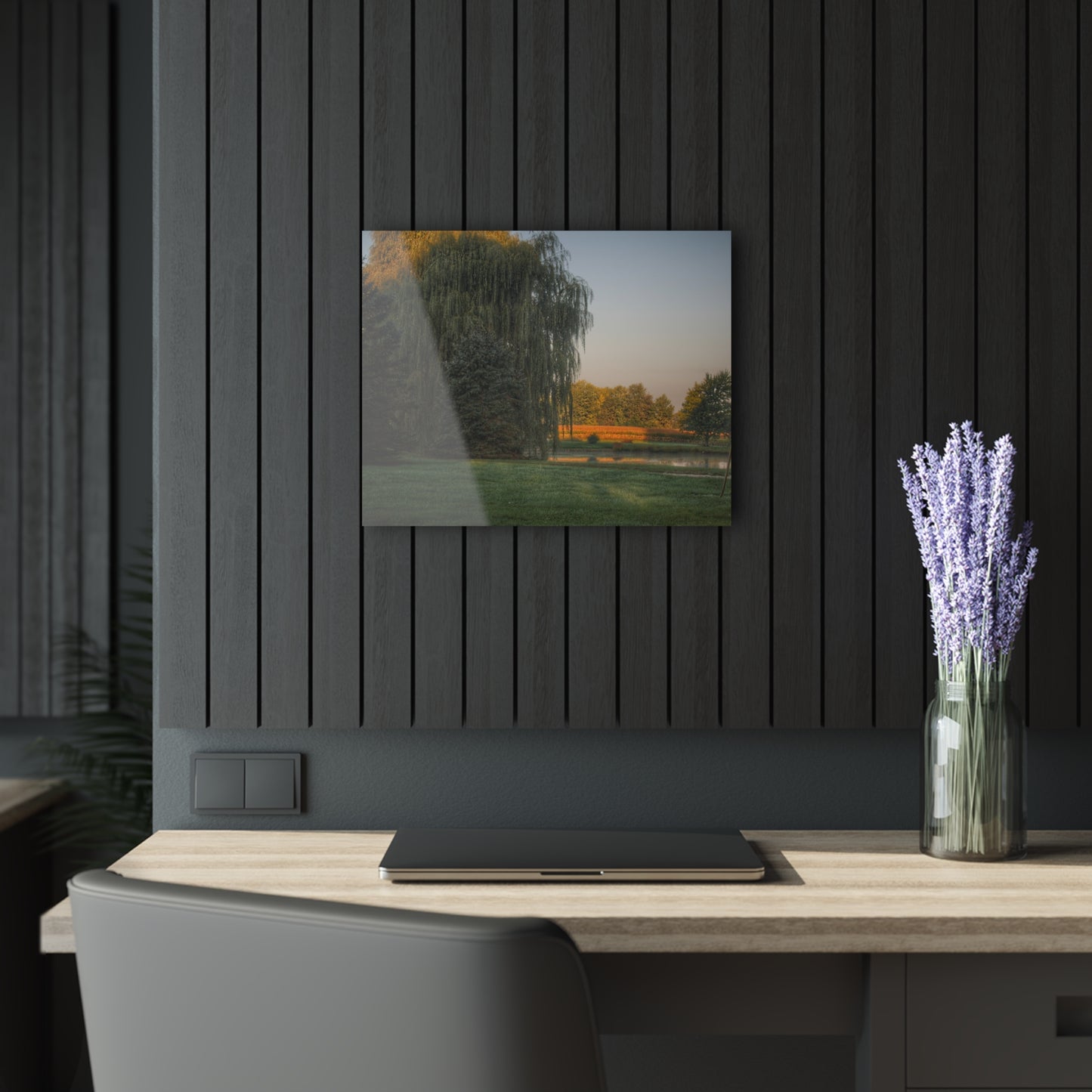 U R There Photography Sunrise on Willow Pond II Rustic Farmhouse Acrylic Wall Print
