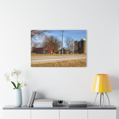 U R There Photography Otter Lake Centennial Reds Rustic Farmhouse Acrylic Wall Print