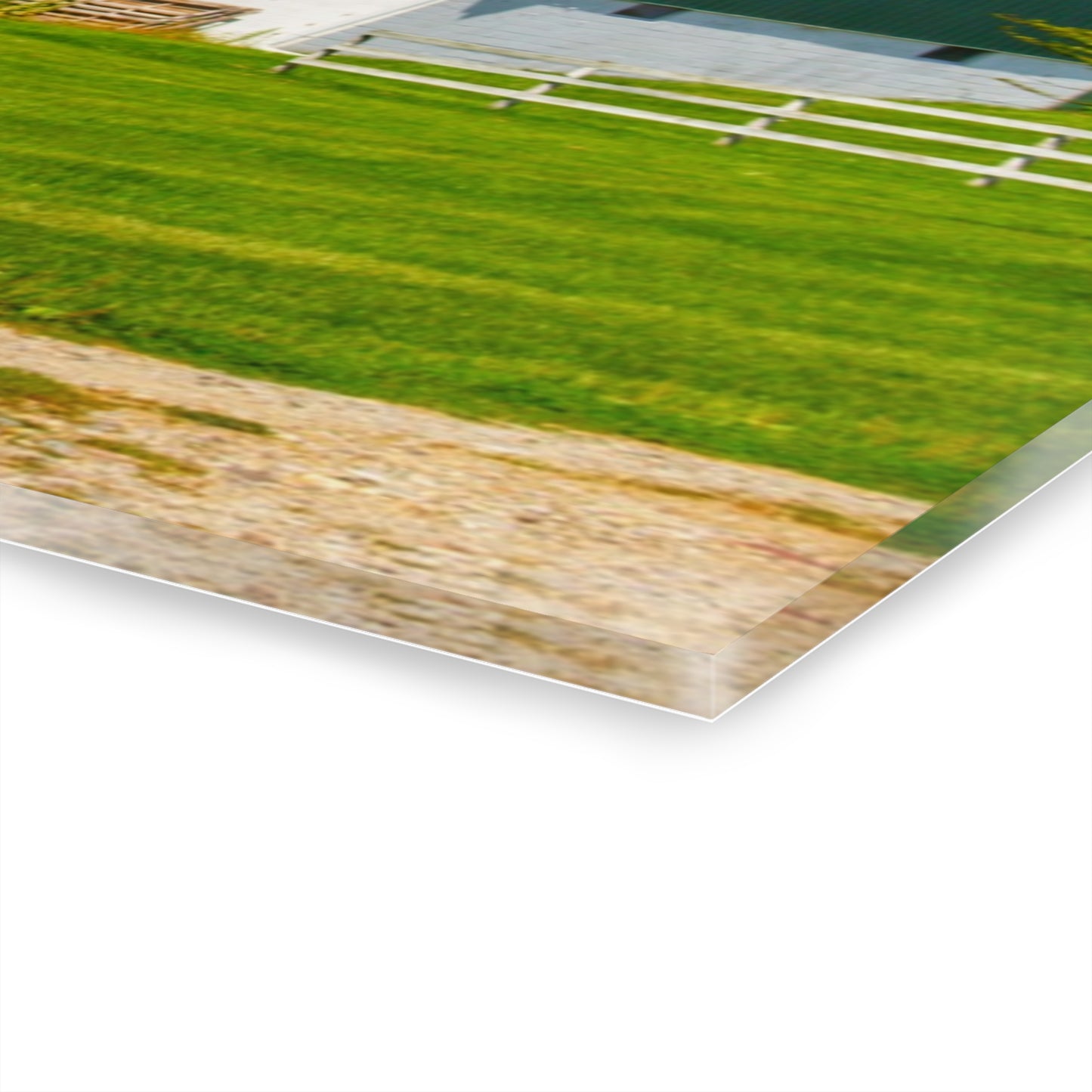 U R There Photography Hough Road Green Rustic Farmhouse Acrylic Wall Print