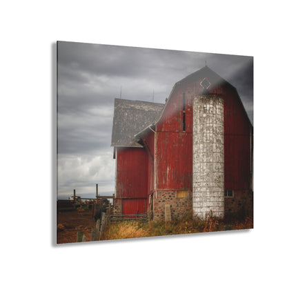 U R There Photography Hurds Corner Red III Rustic Farmhouse Acrylic Wall Print