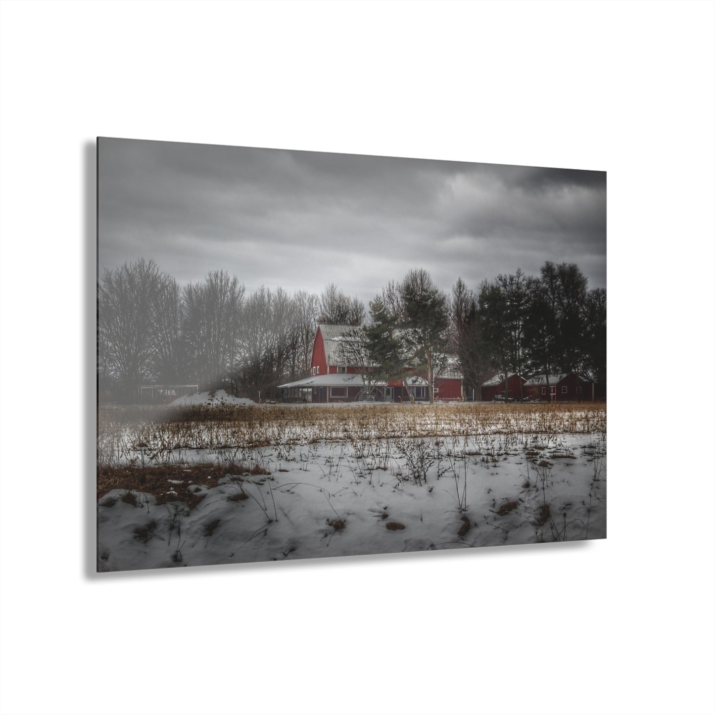 Rustic Farmhouse Wall Print Featuring Across the Field in Thornville
