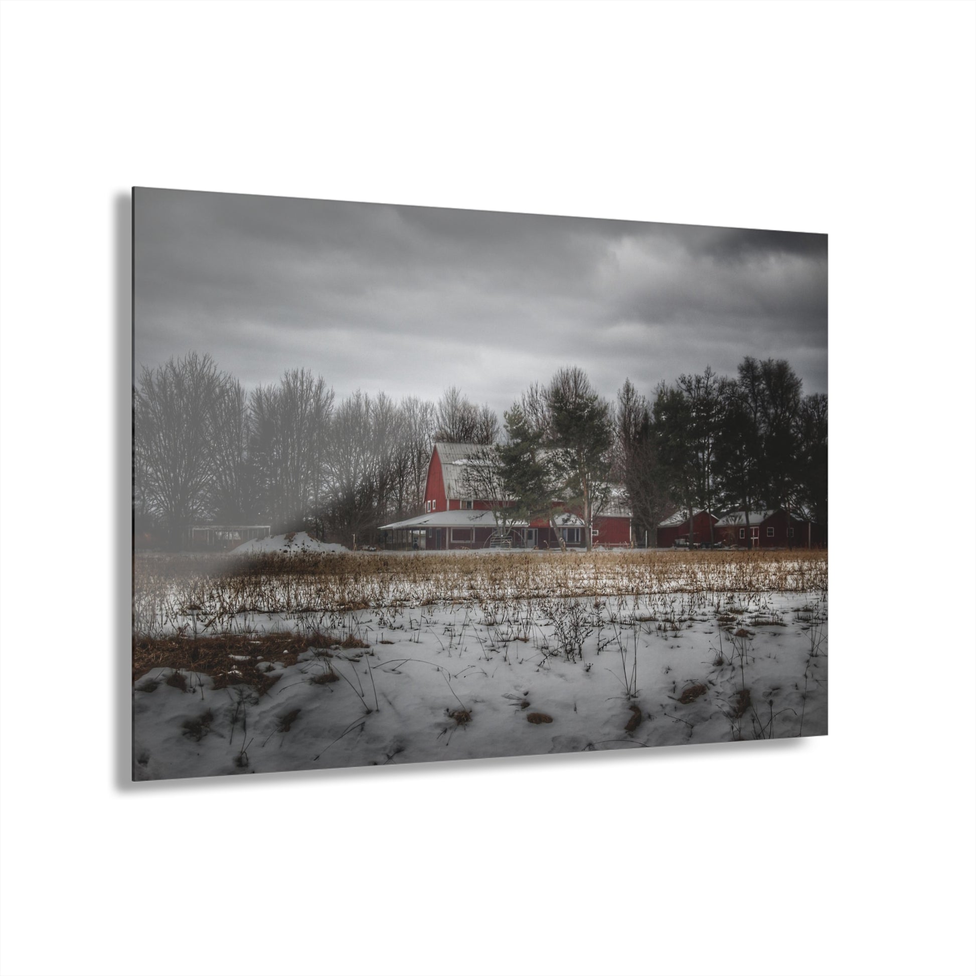 Rustic Farmhouse Wall Print Featuring Across the Field in Thornville