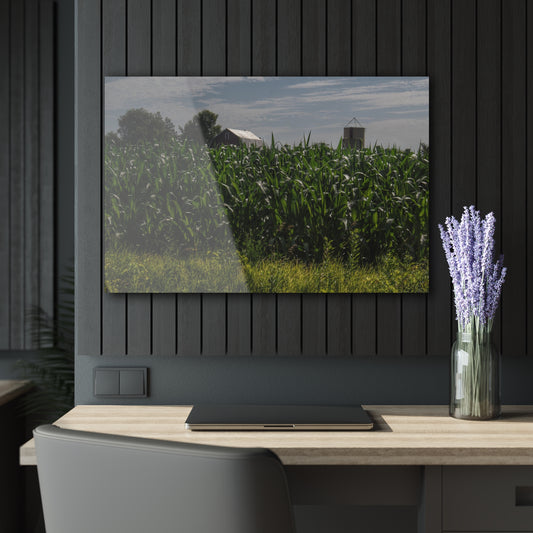 Rustic Farmhouse Wall Print featuring Above the Corn on Piersonville Road I