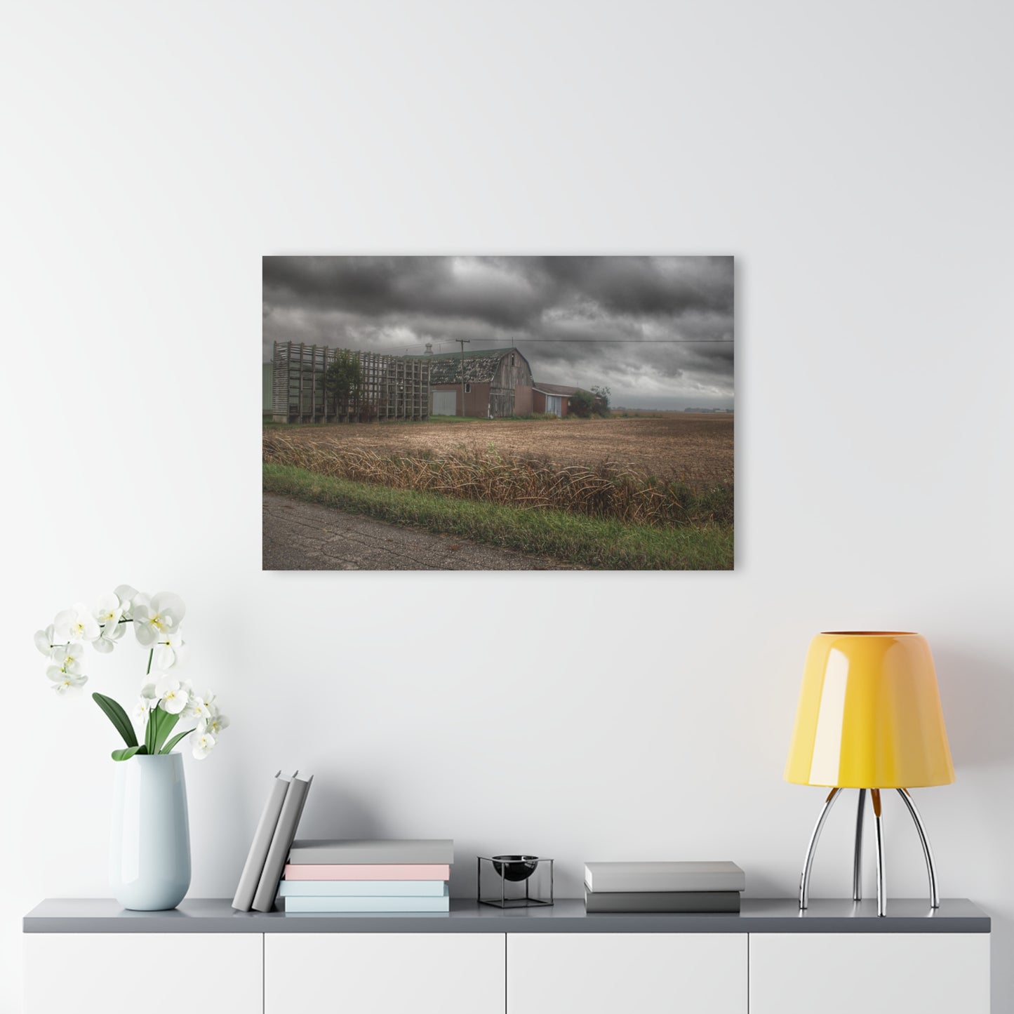 U R There Photography Weaver Road Brown Rustic Farmhouse Acrylic Wall Print