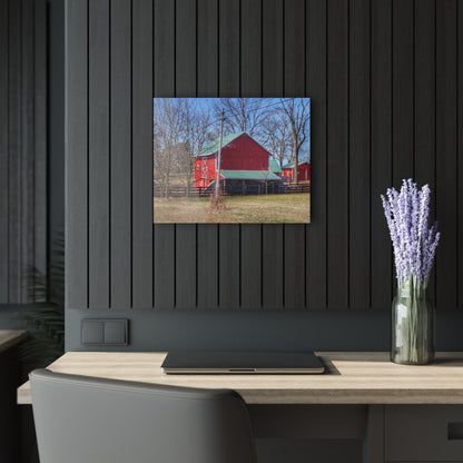 U R There Photography Imlay City Road Cow Barn I Rustic Farmhouse Acrylic Wall Print