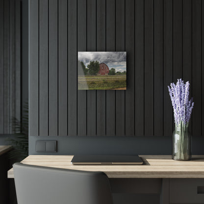 U R There Photography Elba Township Red Rustic Farmhouse Acrylic Wall Print