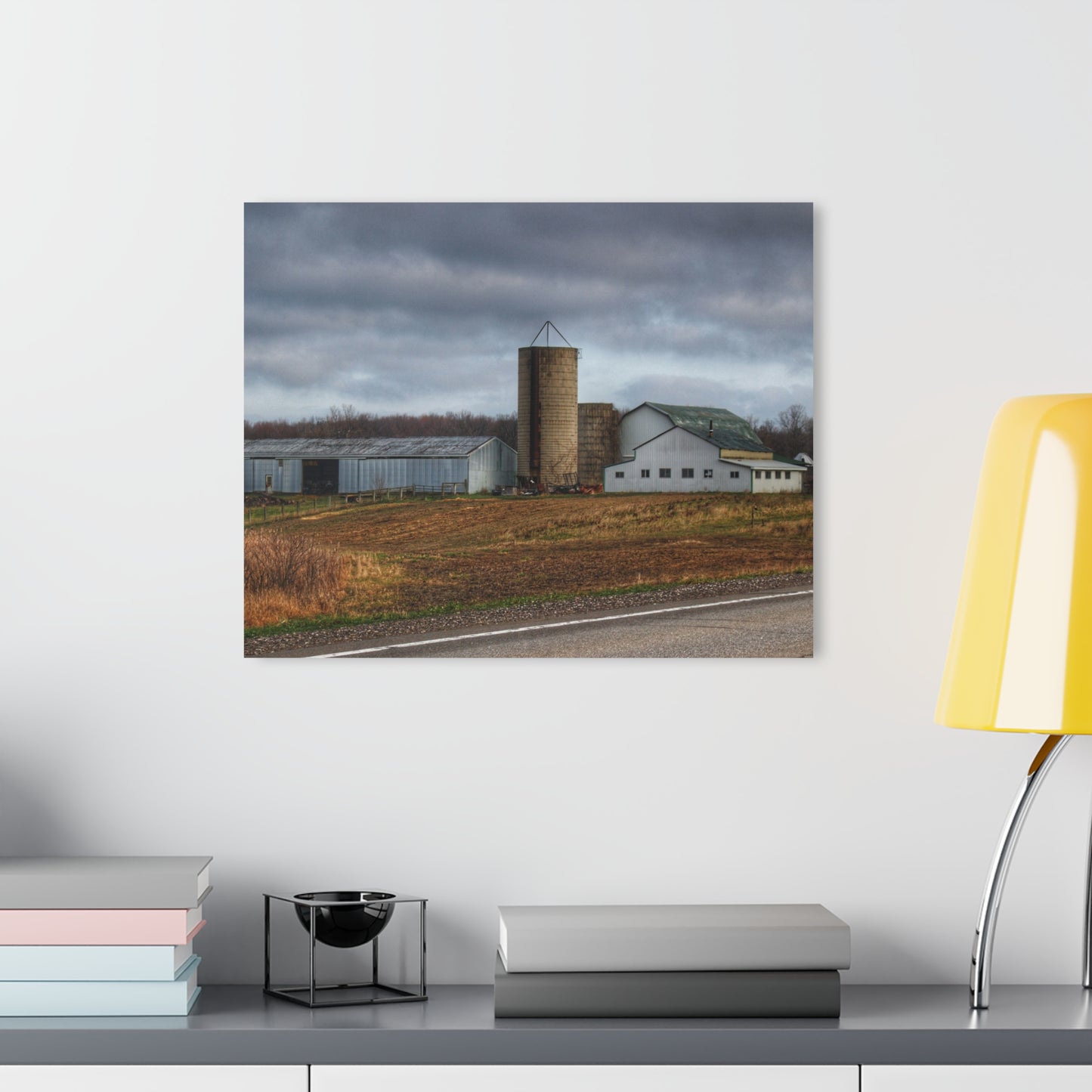 U R There Photography M-24 Whites Rustic Farmhouse Acrylic Wall Print