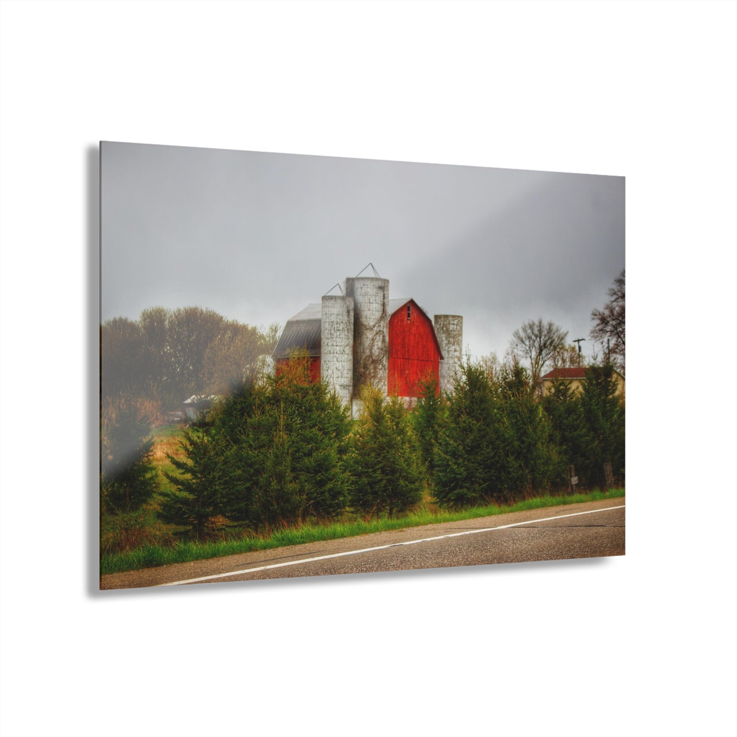 U R There Photography Castle Corner Red II Rustic Farmhouse Acrylic Wall Print