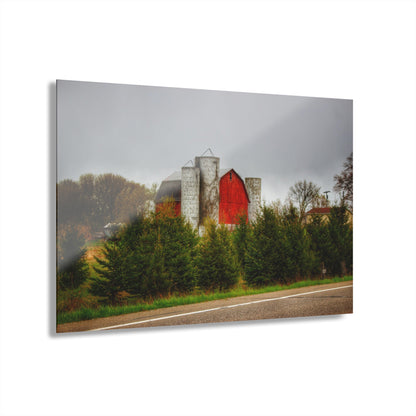 U R There Photography Castle Corner Red II Rustic Farmhouse Acrylic Wall Print