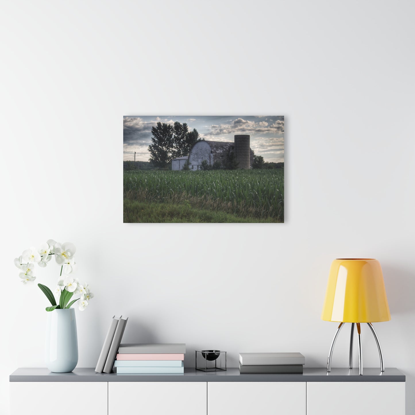 U R There Photography Genesee Road White Rustic Farmhouse Acrylic Wall Print
