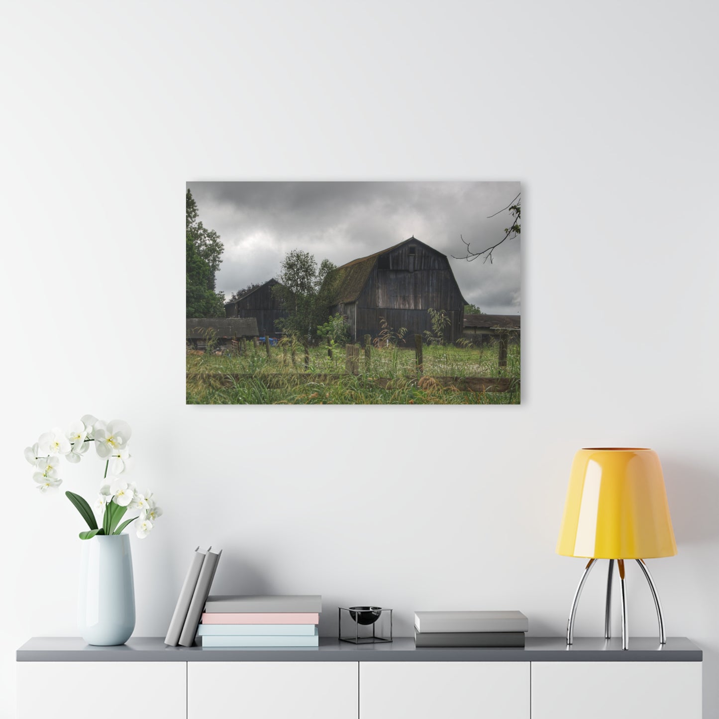 U R There Photography Greys of Summer Road Rustic Farmhouse Acrylic Wall Print