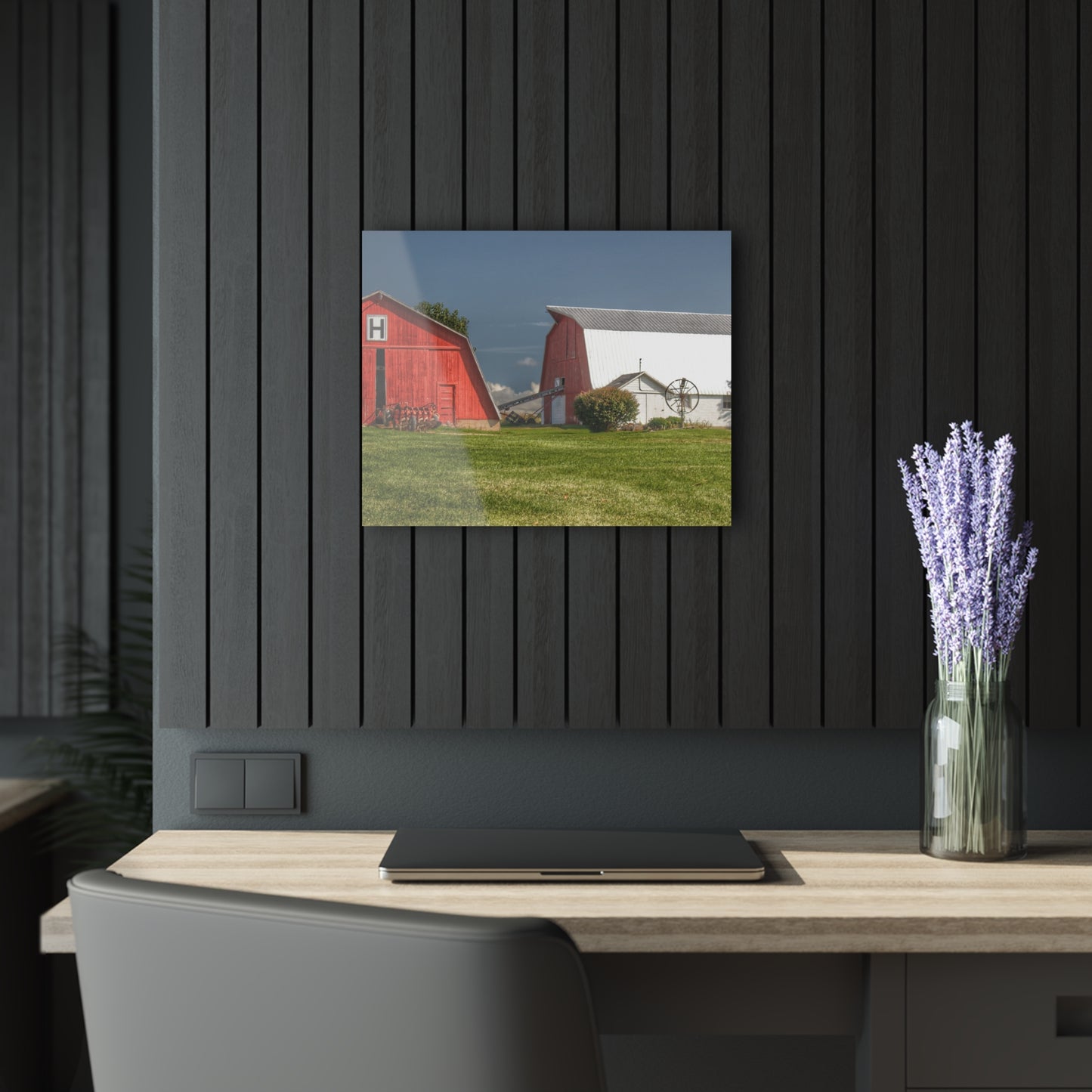 U R There Photography Shay Lake Duo Rustic Farmhouse Acrylic Wall Print