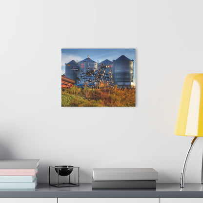 U R There Photography Peck Road Grain Silos Rustic Farmhouse Acrylic Wall Print