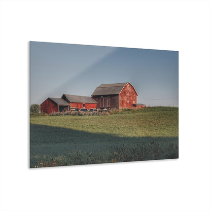 Rustic Farmhouse Wall Print Featuring Across the Field in Millington